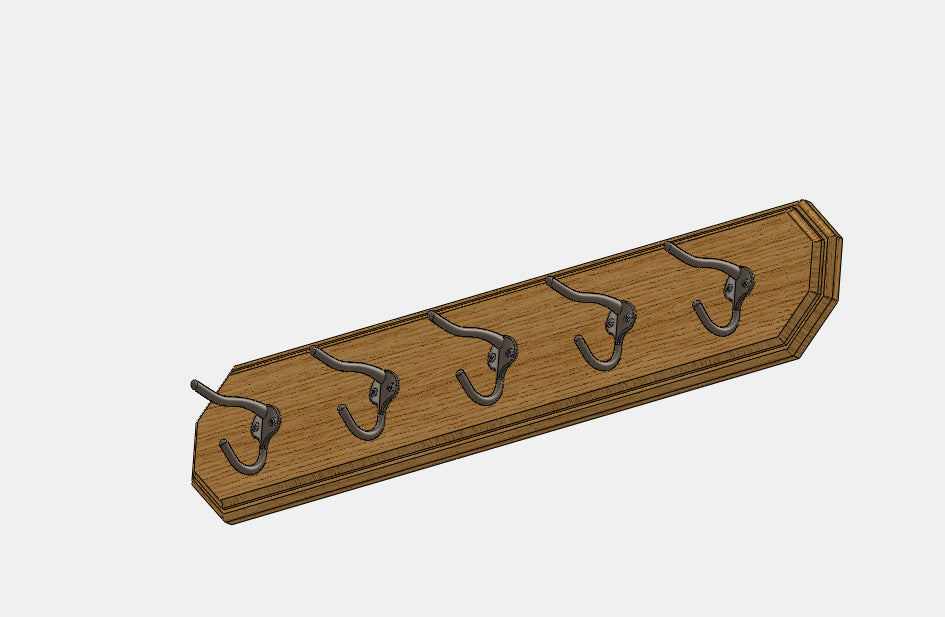 Solid Oak Entry Rack