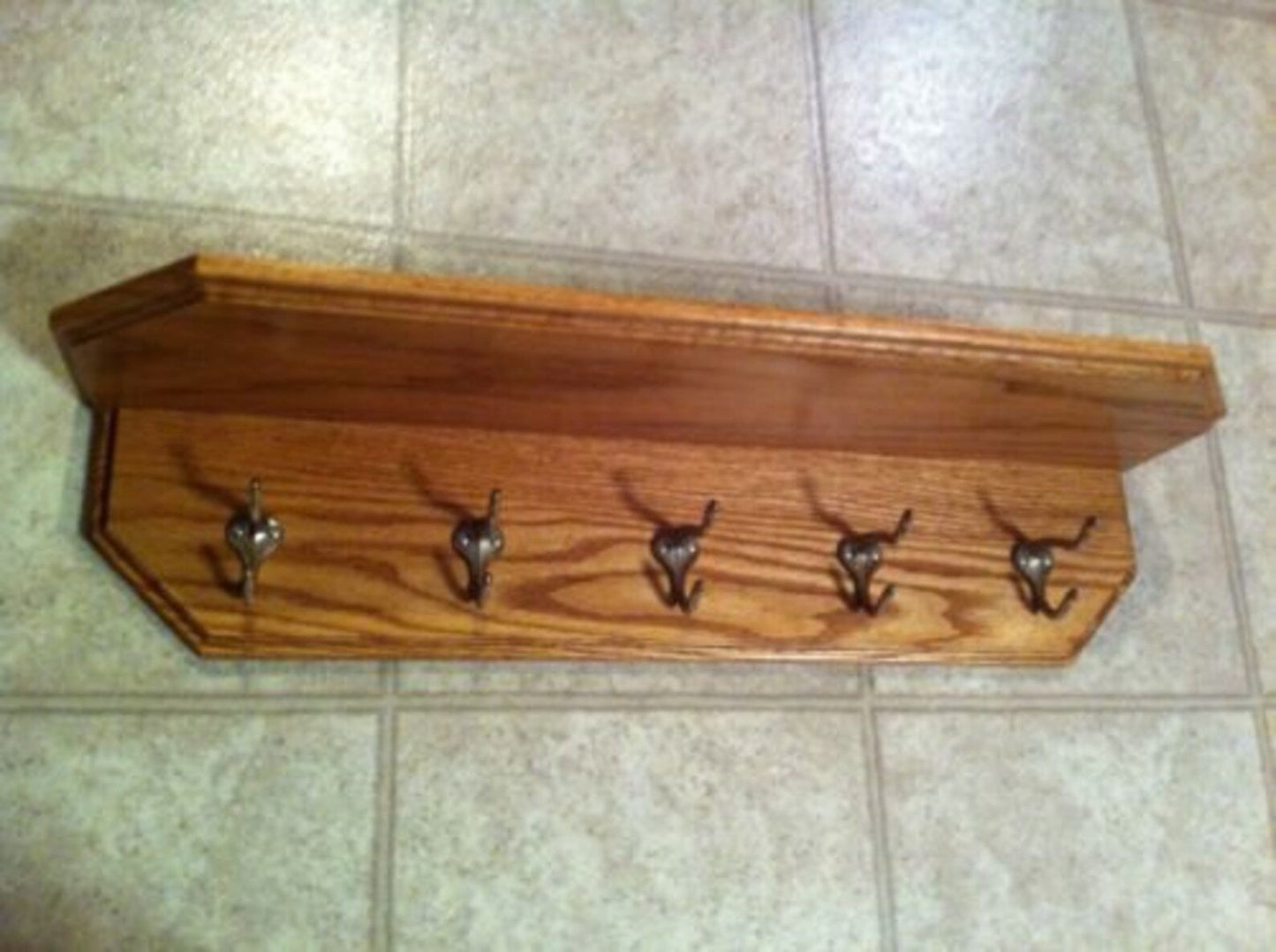 Solid Oak Entry Rack