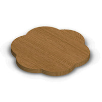 Wooden Lazy Susan - Oak Faced Flower